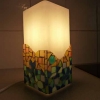 lampe jaune et bleue