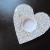 photophore coeur argent