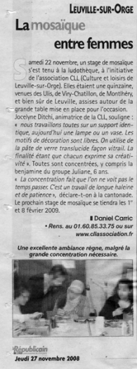 Article Républicain 27/11/08
